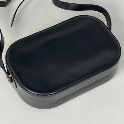 Cartier Sapphire Line Shoulder Bag Leather Navy Women