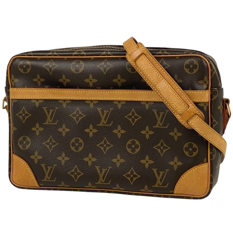 Louis Vuitton Trocadero 30 Crossbody Shoulder Bag Monogram Brown M51272 Women