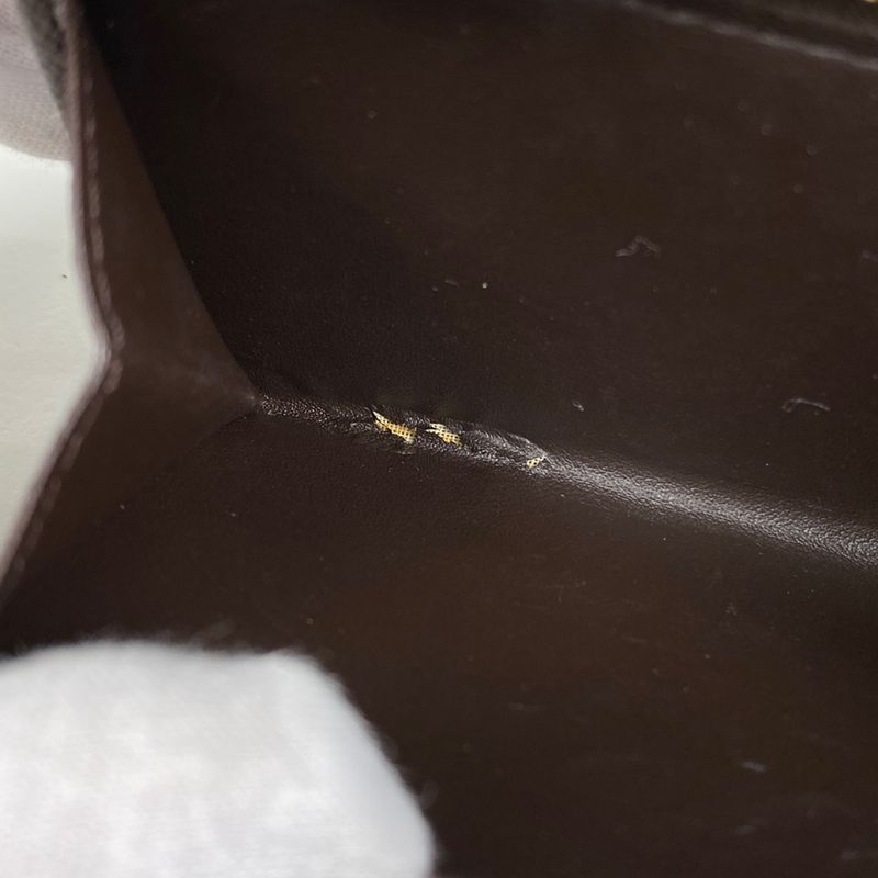 Louis Vuitton Portefeuille Tresor Bifold Wallet Damier Brown N61736 Women