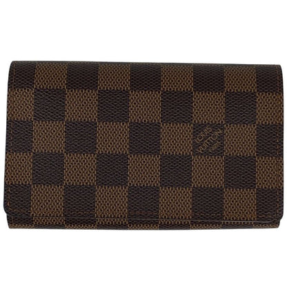 Louis Vuitton Portefeuille Tresor Bifold Wallet Damier Brown N61736 Women
