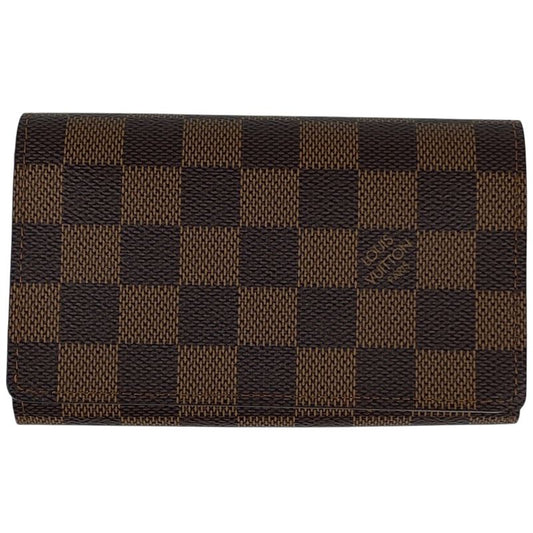 Louis Vuitton Portefeuille Tresor Bifold Wallet Damier Brown N61736 Women