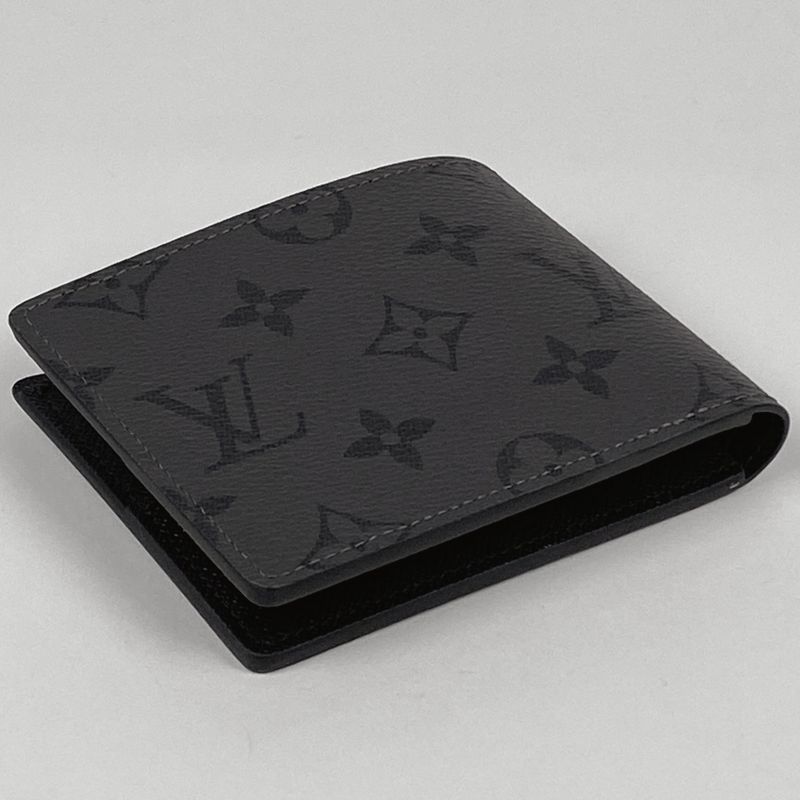 Louis Vuitton Portefeuille Scuff Neder Billfold Card Holder Monogram Reverse