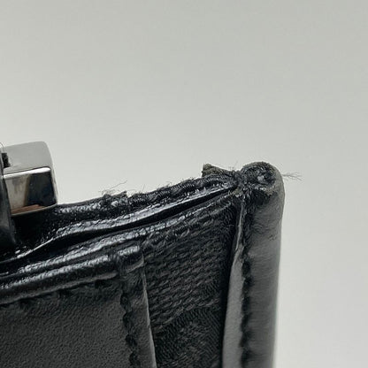 Gucci GG Pattern Shoulder Bag Crossbody Pochette Shoulder Bag GG Canvas Black