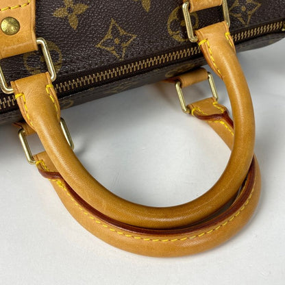 Louis Vuitton Speedy 25 Boston Bag Commuter Handbag Monogram Brown M41528 Women