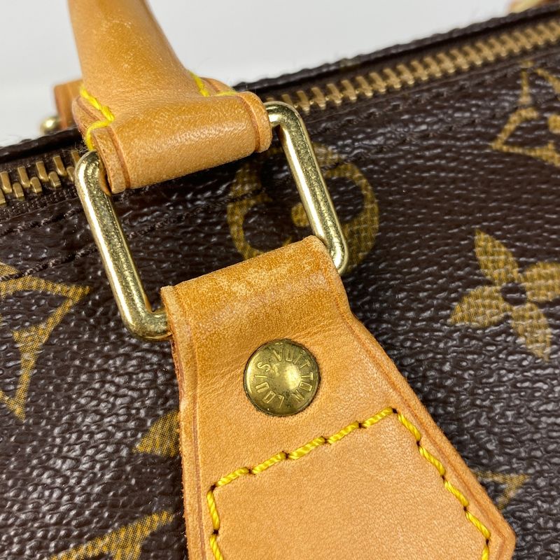 Louis Vuitton Speedy 25 Boston Bag Commuter Handbag Monogram Brown M41528 Women
