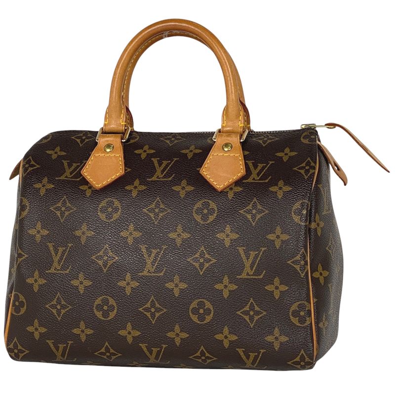 Louis Vuitton Speedy 25 Boston Bag Commuter Handbag Monogram Brown M41528 Women