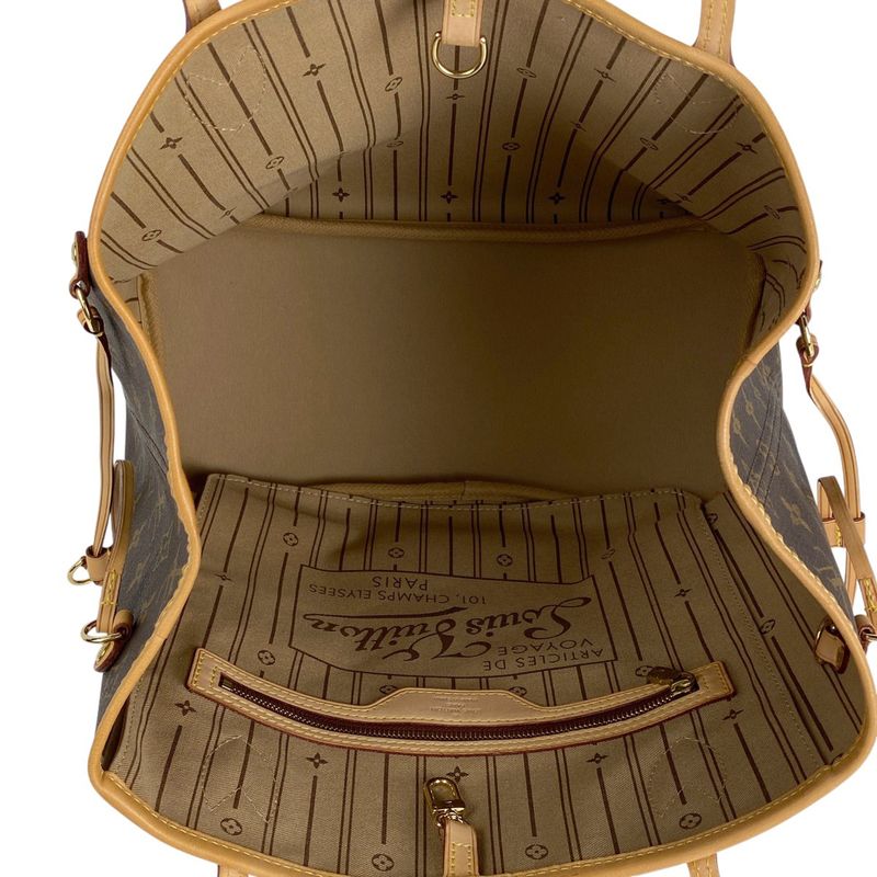 Louis Vuitton Neverfull MM Shoulder Bag Shopping Shoulder Tote Bag Monogram