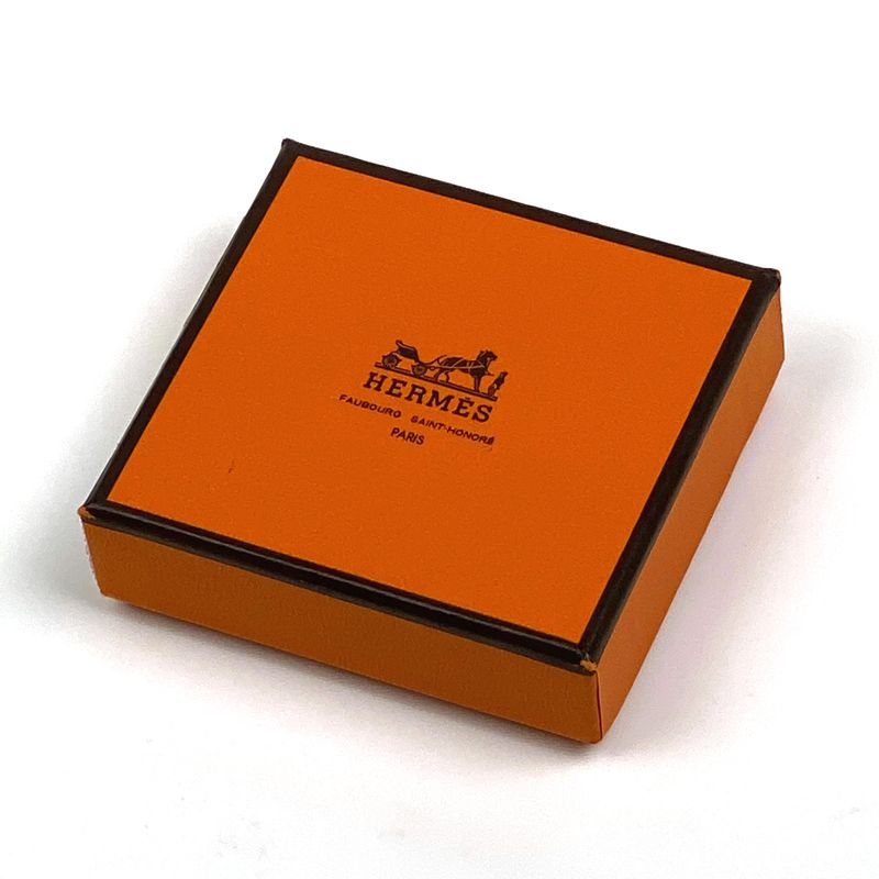 Hermes Orange Motif Charm Key Holder Bag Charm Leather Orange Ladies