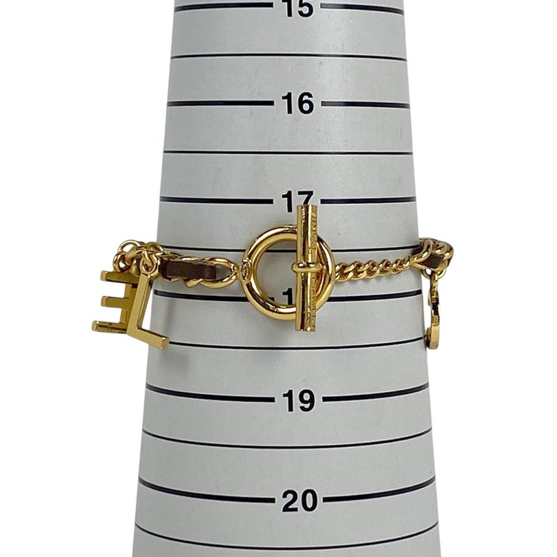 Chanel Logo Charm Bracelet Coco Mark Bracelet GP Gold Ladies