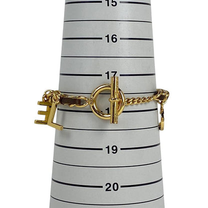 Chanel Logo Charm Bracelet Coco Mark Bracelet GP Gold Ladies