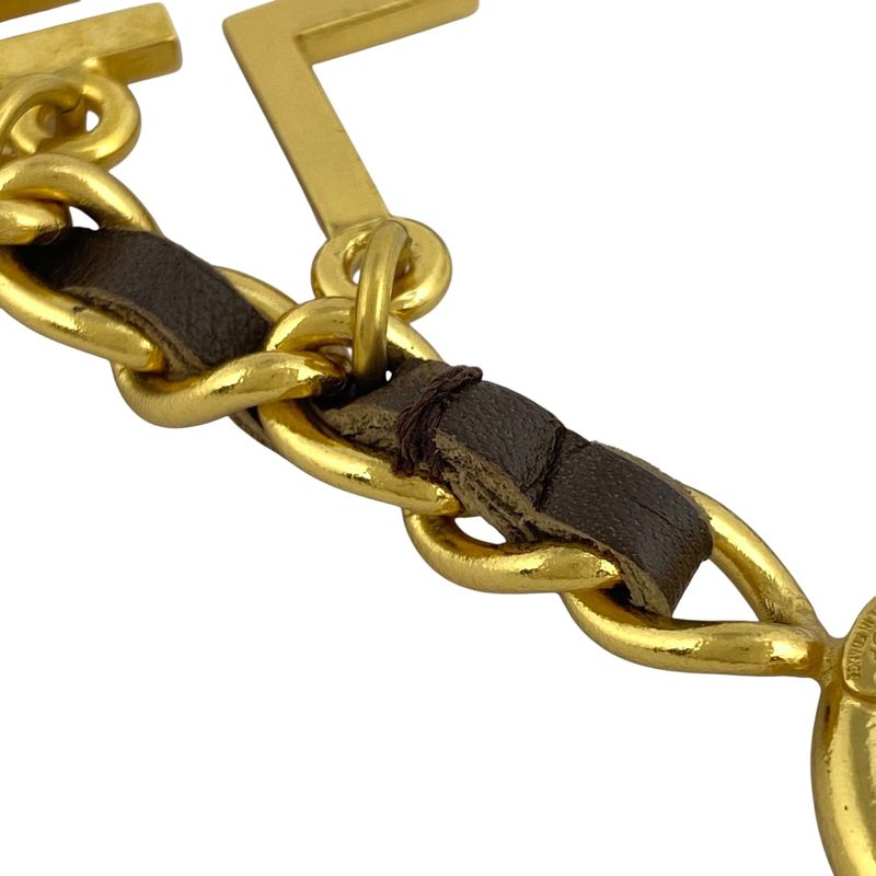 Chanel Logo Charm Bracelet Coco Mark Bracelet GP Gold Ladies