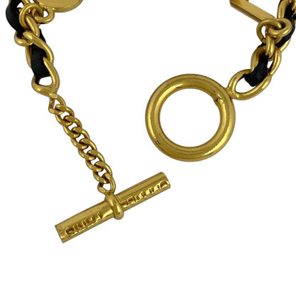 Chanel Logo Charm Bracelet Coco Mark Bracelet GP Gold Ladies