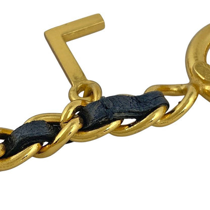 Chanel Logo Charm Bracelet Coco Mark Bracelet GP Gold Ladies