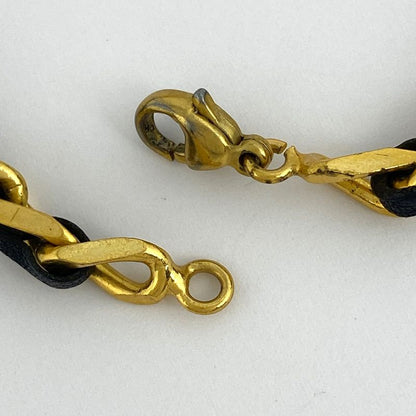 Chanel Logo Plate Bracelet Coco Mark Bracelet GP Gold Ladies