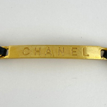 Chanel Logo Plate Bracelet Coco Mark Bracelet GP Gold Ladies