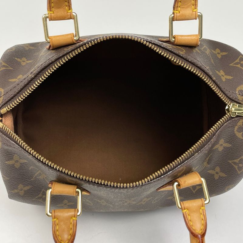 Louis Vuitton Speedy 25 Boston Bag Commuter Handbag Monogram Brown M41528 Women