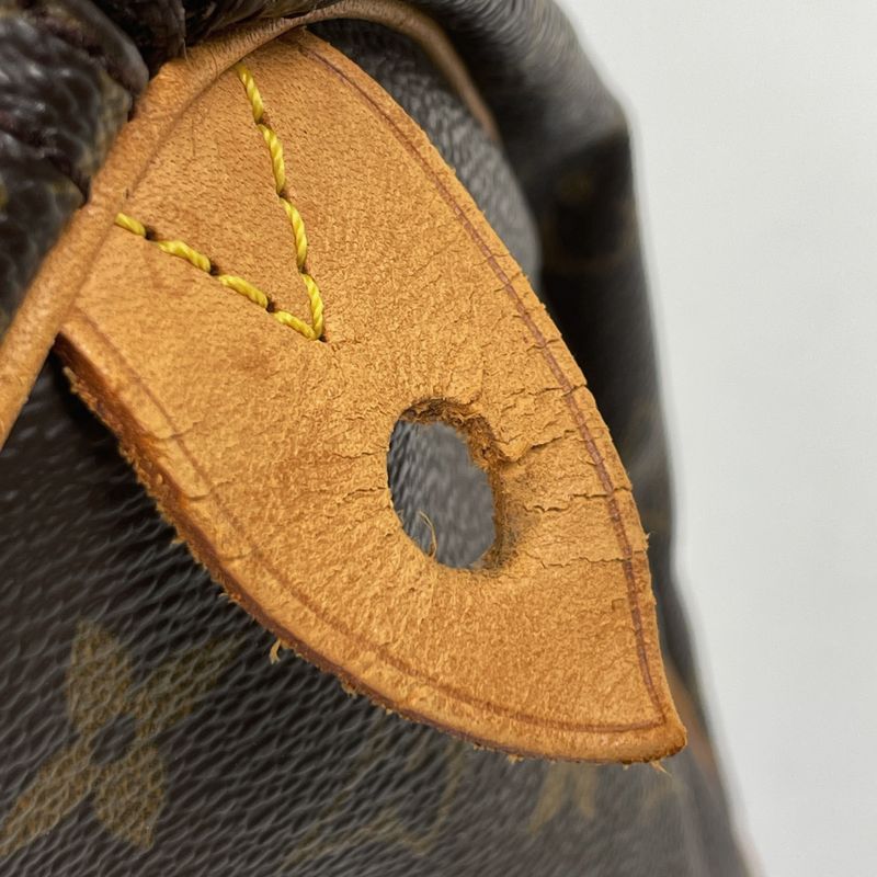 Louis Vuitton Speedy 25 Boston Bag Commuter Handbag Monogram Brown M41528 Women