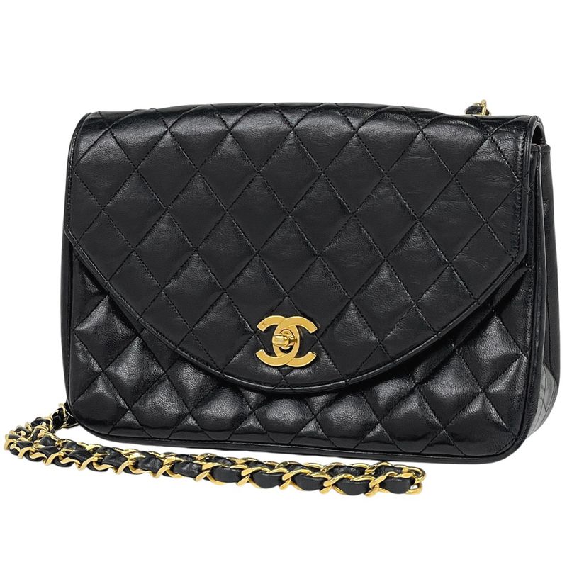 [junk] Chanel Matelasse Single Flap Chain Shoulder Bag Coco Mark Shoulder Bag