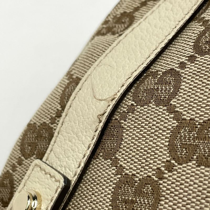 Gucci GG Pattern Shoulder Bag Tote Bag Abby Shoulder Bag GG Canvas Beige White