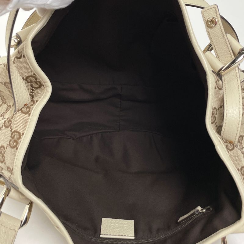 Gucci GG Pattern Shoulder Bag Tote Bag Abby Shoulder Bag GG Canvas Beige White