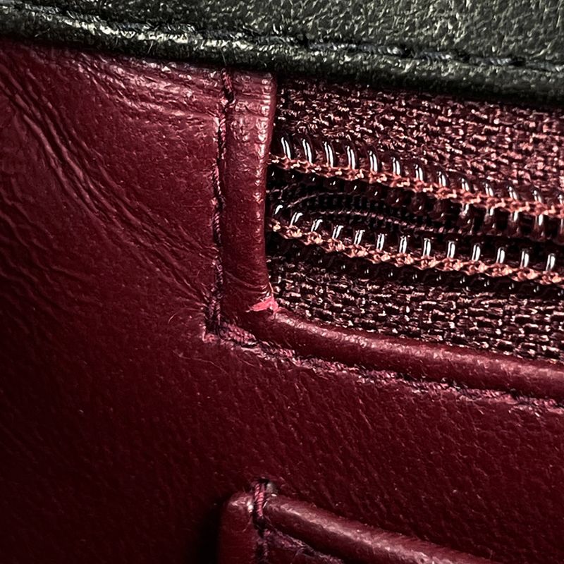 Chanel Coco Mark Handbag Parent And Child Bag Matelasse Handbag Leather Black