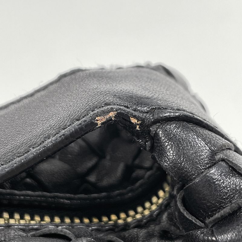 Bottega Venetaveneta Intrecciato Handbag One Shoulder Pouch Handbag Leather