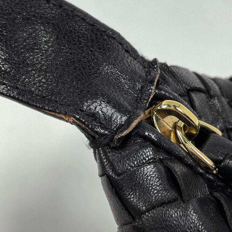 Bottega Venetaveneta Intrecciato Handbag One Shoulder Pouch Handbag Leather