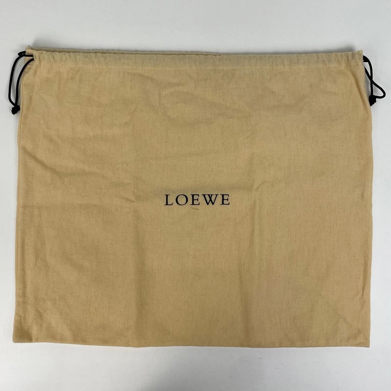 Loewe Anagram Tote Bag Logo Shoulder Bag Tassel Tote Leather Red Women