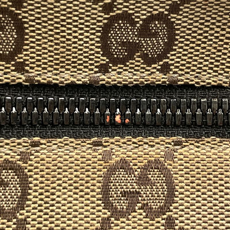 Gucci GG Pattern Waist Bag Waist Pouch Sherry Line Web Body Bag GG Canvas Beige