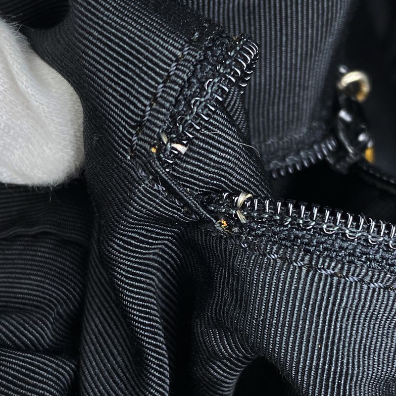 Chanel Coco Mark Plastic Handle Bag One Shoulder Handbag Leather Black Women