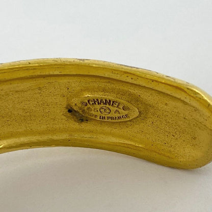 Chanel Coco Mark Bangle Color Stone Gripore Bangle GP Gold Ladies
