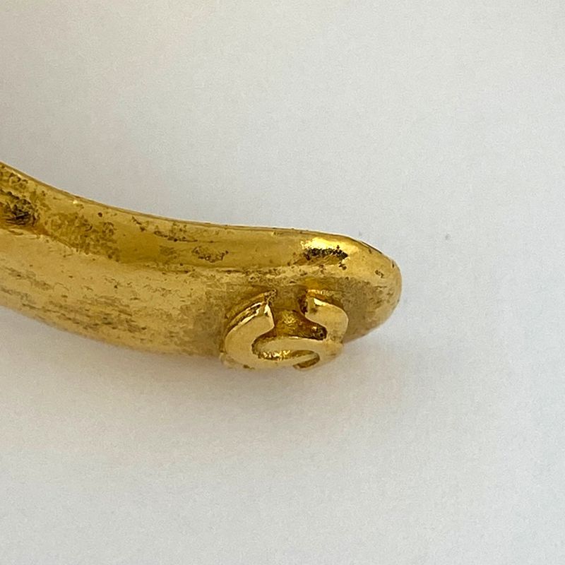 Chanel Coco Mark Bangle Color Stone Gripore Bangle GP Gold Ladies