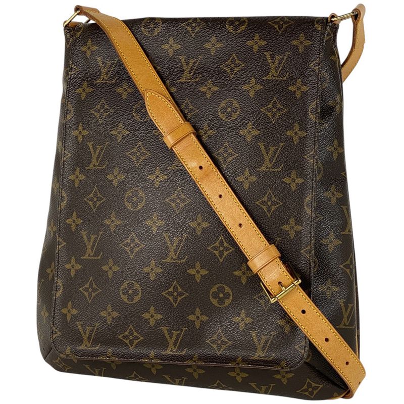 Louis Vuitton Musette Crossbody Shoulder Bag Monogram Brown M51256 Women