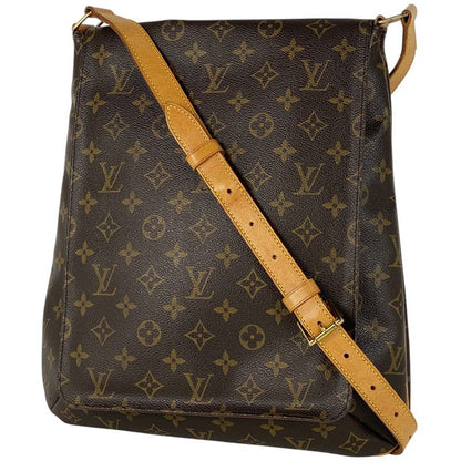 Louis Vuitton Musette Crossbody Shoulder Bag Monogram Brown M51256 Women