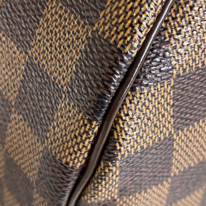 Louis Vuitton Speedy 30 Handbag Boston Commuter Shopping Handbag Damier Brown