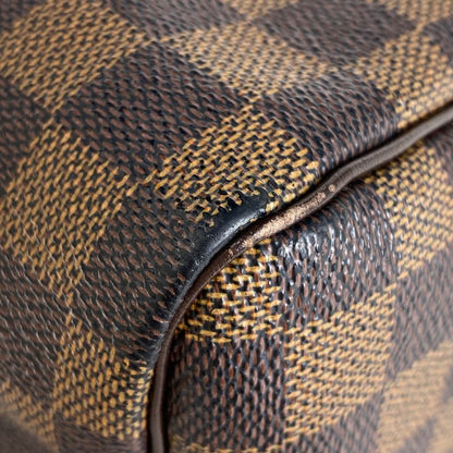 Louis Vuitton Speedy 30 Handbag Boston Commuter Shopping Handbag Damier Brown