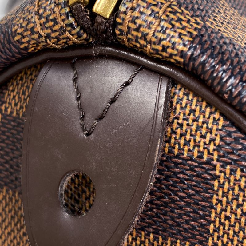 Louis Vuitton Speedy 30 Handbag Boston Commuter Shopping Handbag Damier Brown