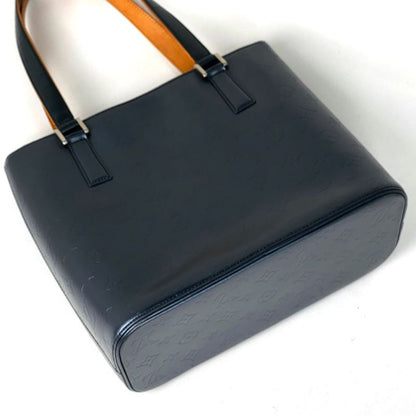 Louis Vuitton Stockton Shoulder Bag Tote Bag Monogram Matte Blue M55115 Women