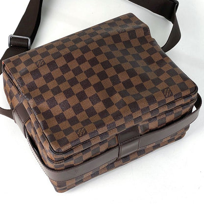 Louis Vuitton Naviglio Crossbody Shoulder Bag Damier Brown N45255 Women