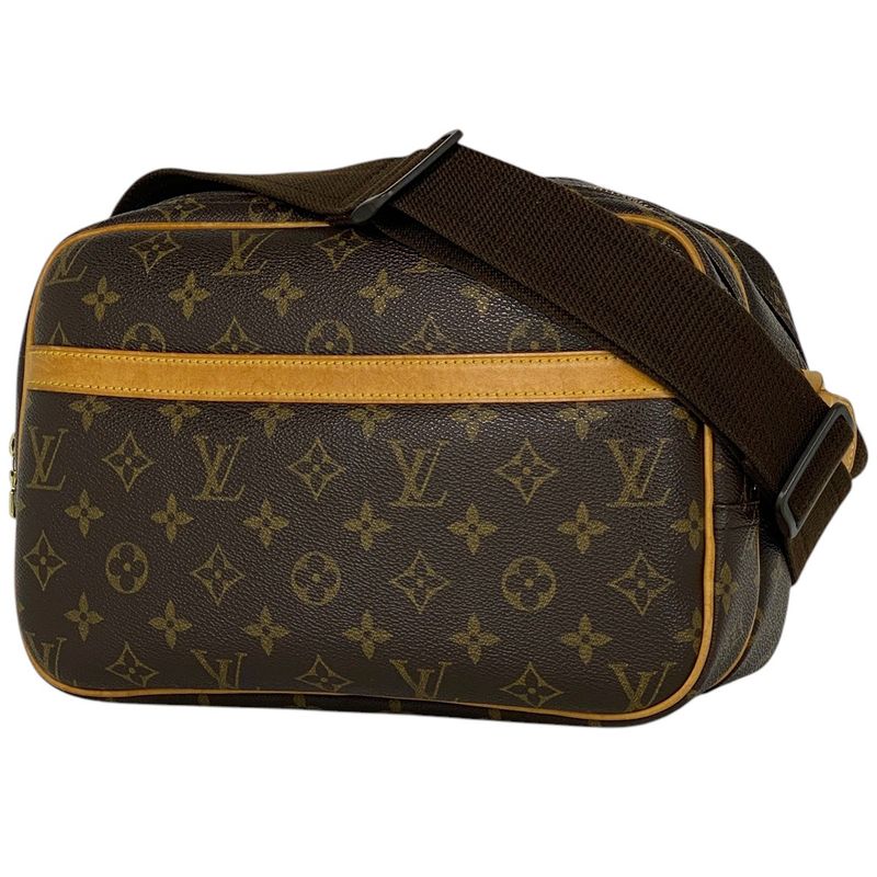 Louis Vuitton Reporter PM Crossbody Shoulder Bag Monogram Brown M45254 Women