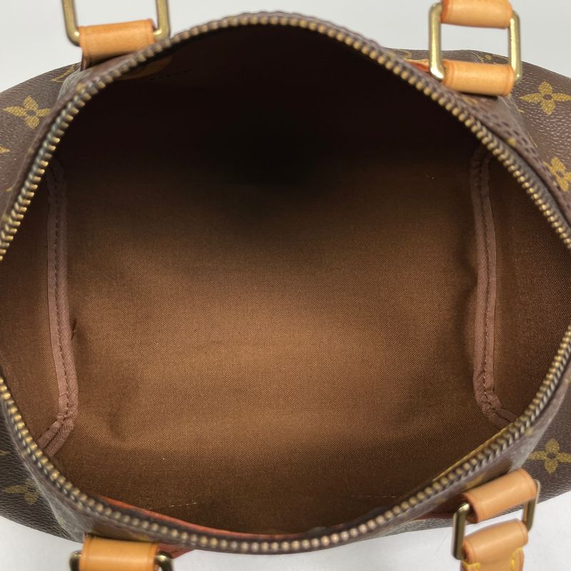 Louis Vuitton Speedy 25 Boston Bag Commuter Handbag Monogram Brown M41528 Women