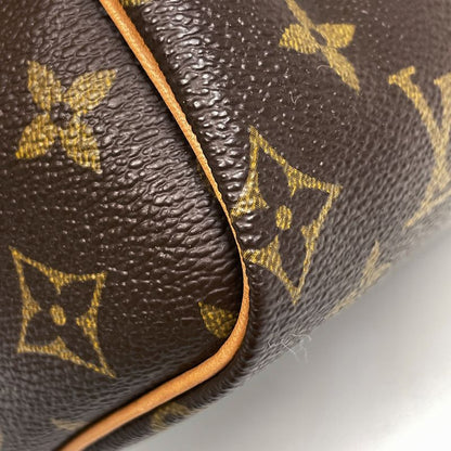 Louis Vuitton Speedy 25 Boston Bag Commuter Handbag Monogram Brown M41528 Women