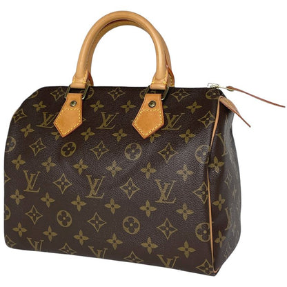 Louis Vuitton Speedy 25 Boston Bag Commuter Handbag Monogram Brown M41528 Women