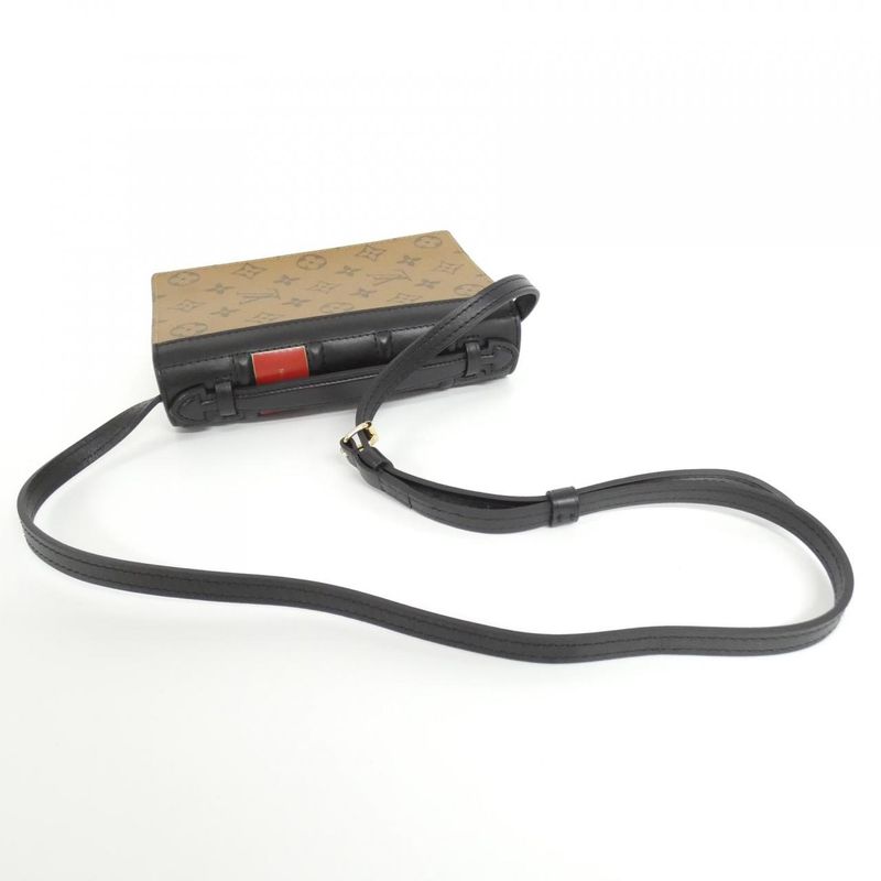 Louis Vuitton Monogram Reverse LV Book Wallet On Chain M81830 Chain Wallet