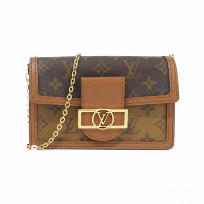 Louis Vuitton Monogram Reverse Portefeuille Dauphine M68746 Chain Wallet