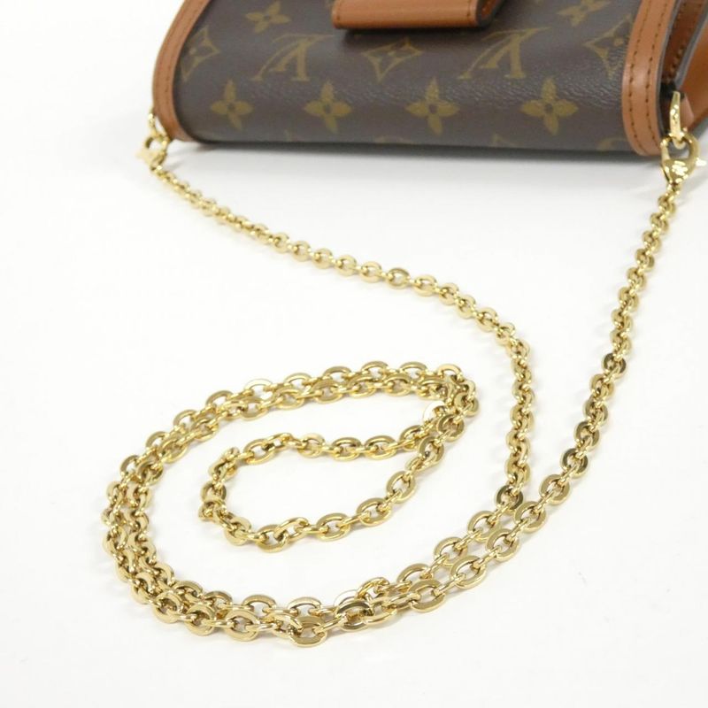Louis Vuitton Monogram Reverse Portefeuille Dauphine M68746 Chain Wallet
