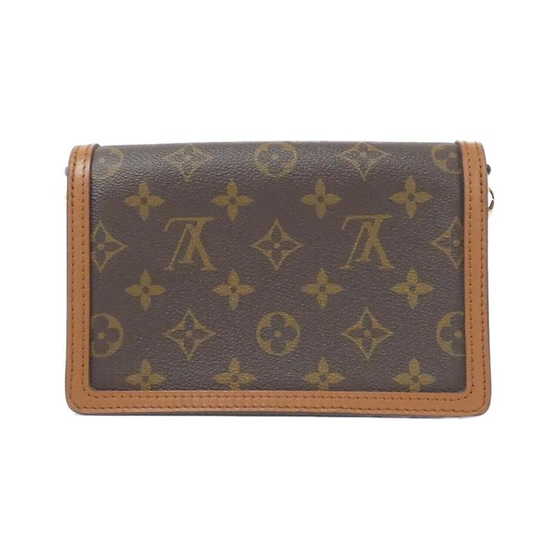 Louis Vuitton Monogram Reverse Portefeuille Dauphine M68746 Chain Wallet