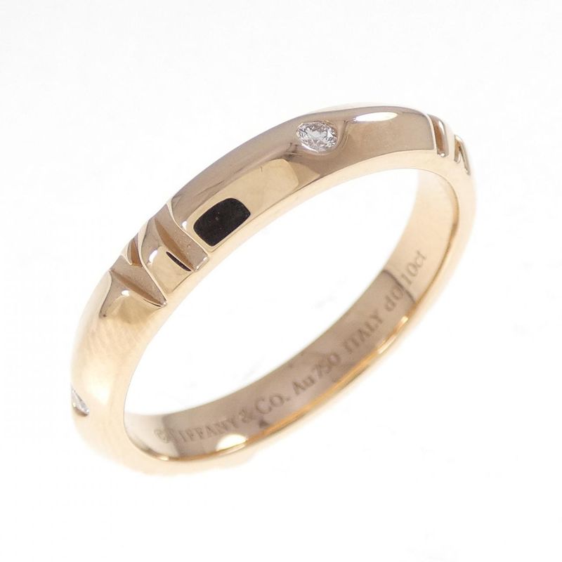 Tiffany & Co Atlas X Closed Narrow Ring 0.10ct