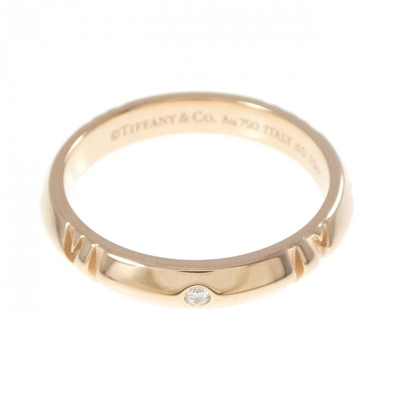 Tiffany & Co Atlas X Closed Narrow Ring 0.10ct