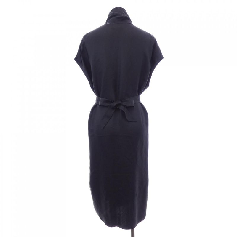 Hermes Lavaliere Neck Dress 5h0585da Dress